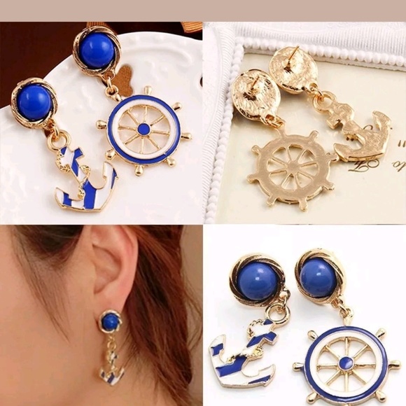 Anchor Earrings - Picture 3 of 5